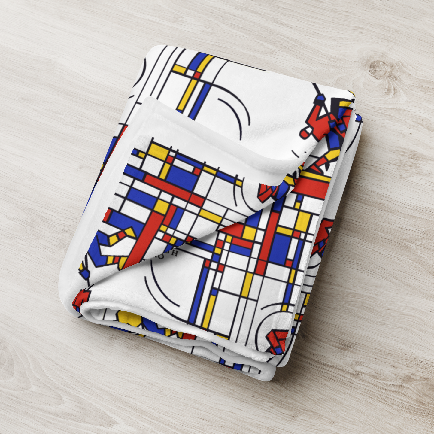 Mondrian Ice Throw Blanket