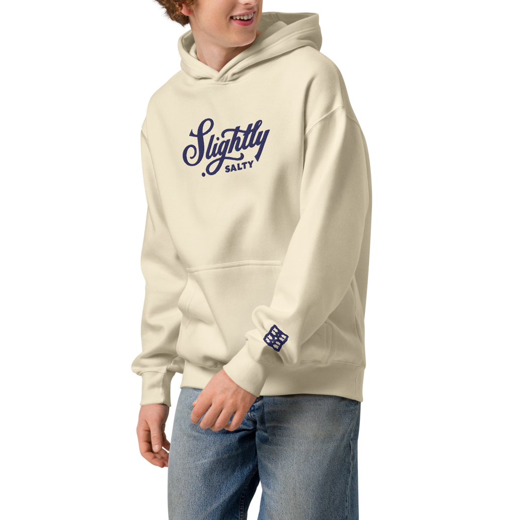 Slightly Salty Embroidered Box Hoodie