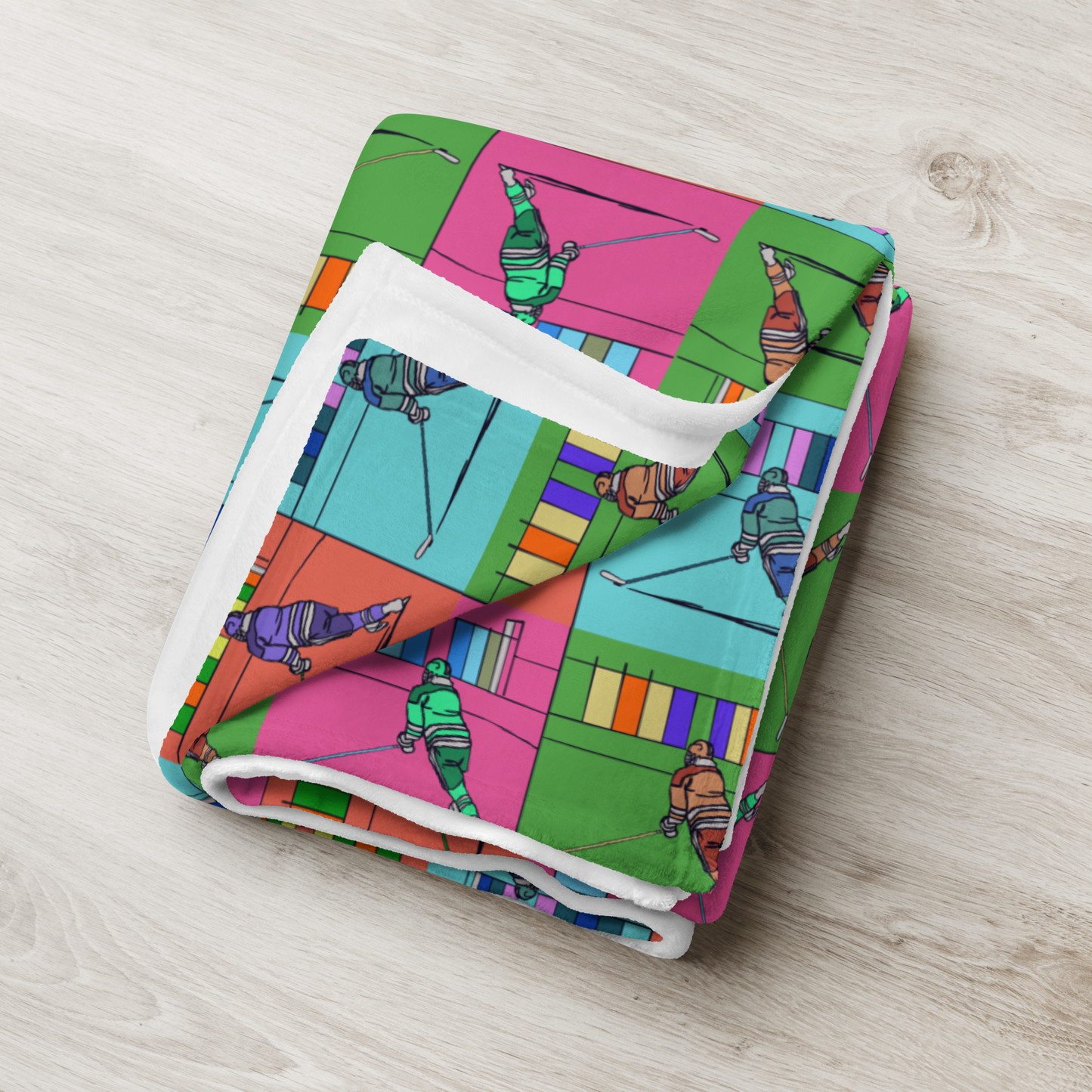 Pop Art Power Play Throw Blanket
