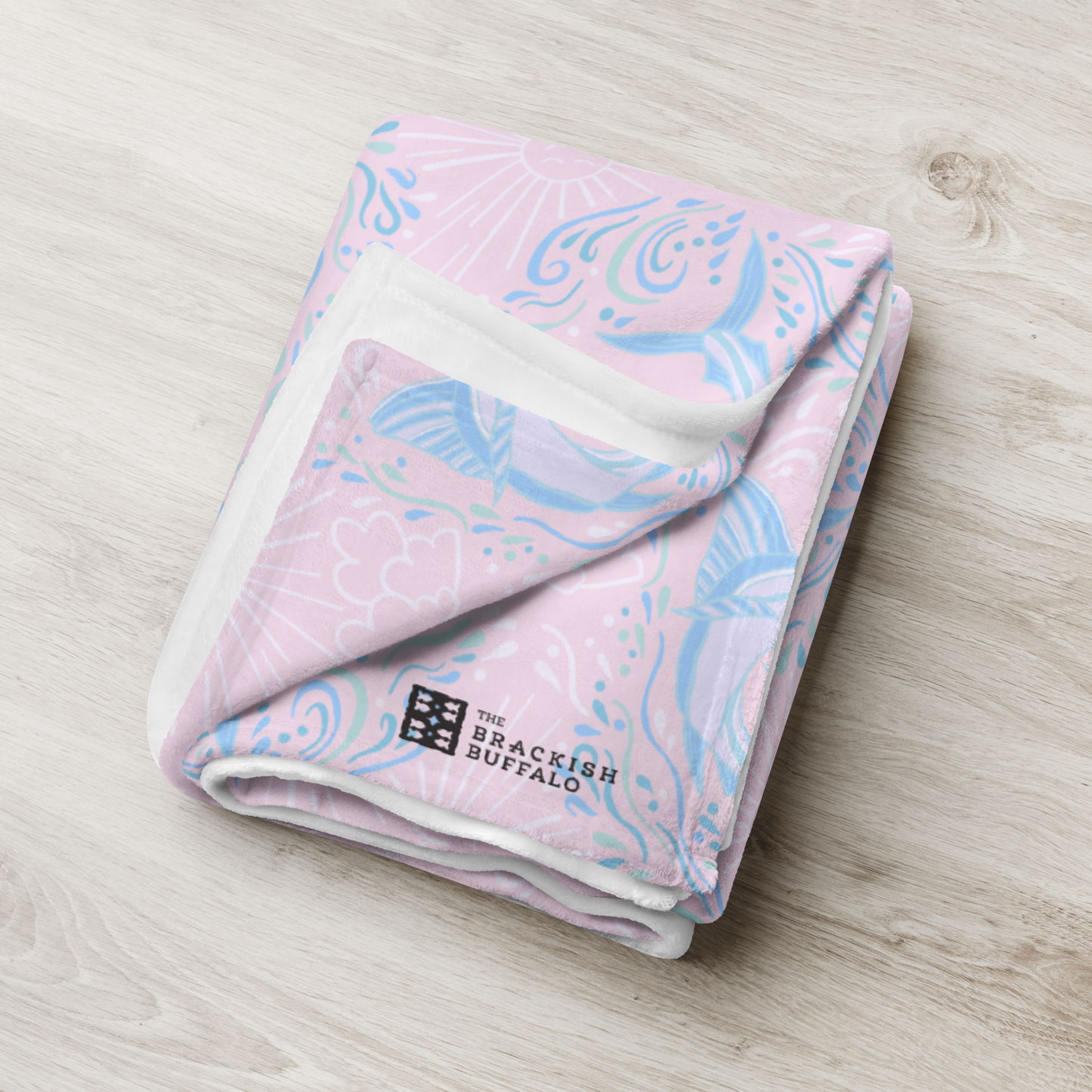 Marlin Sunshine (in pink) Throw Blanket
