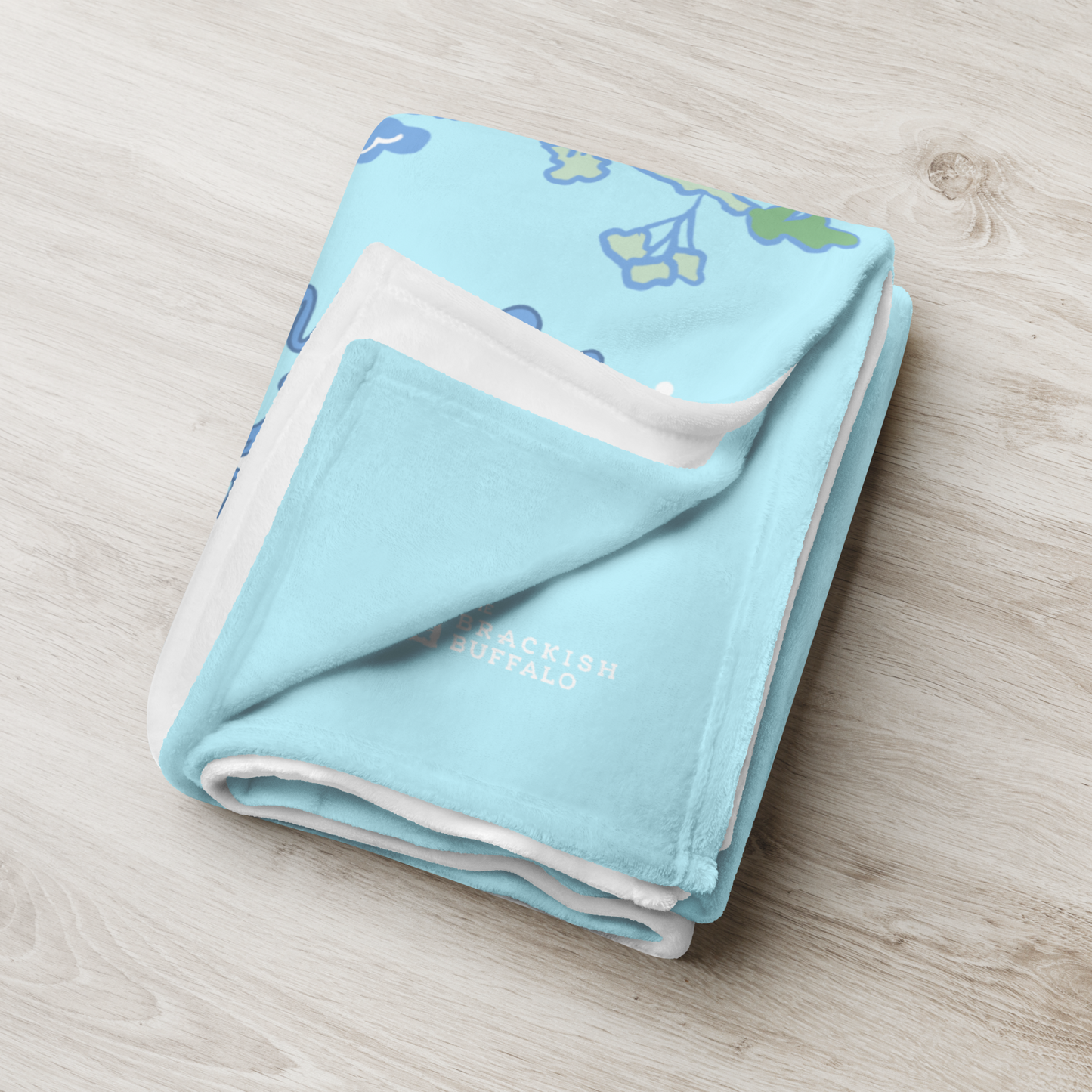 You are my Sunshine / Cape Lookout (in blue) Throw Blanket