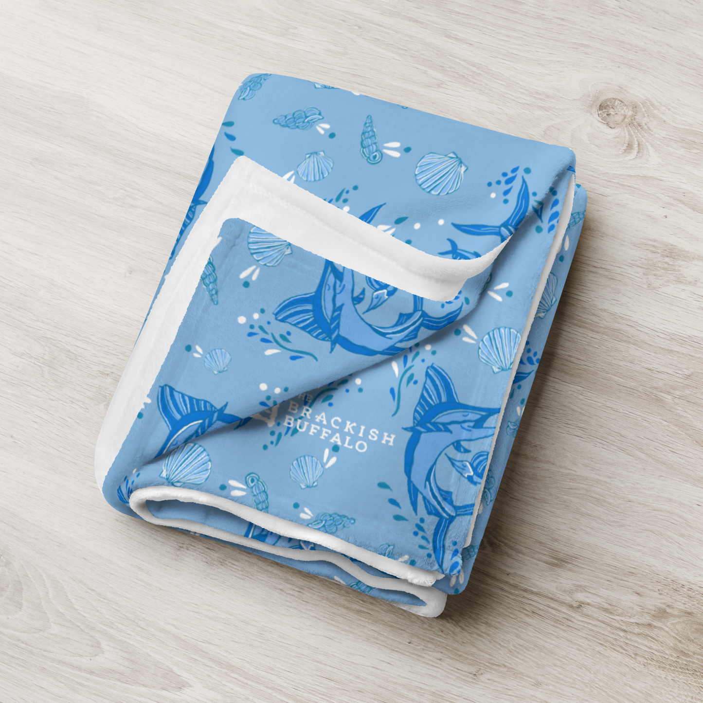 Marlin Tide Throw Blanket