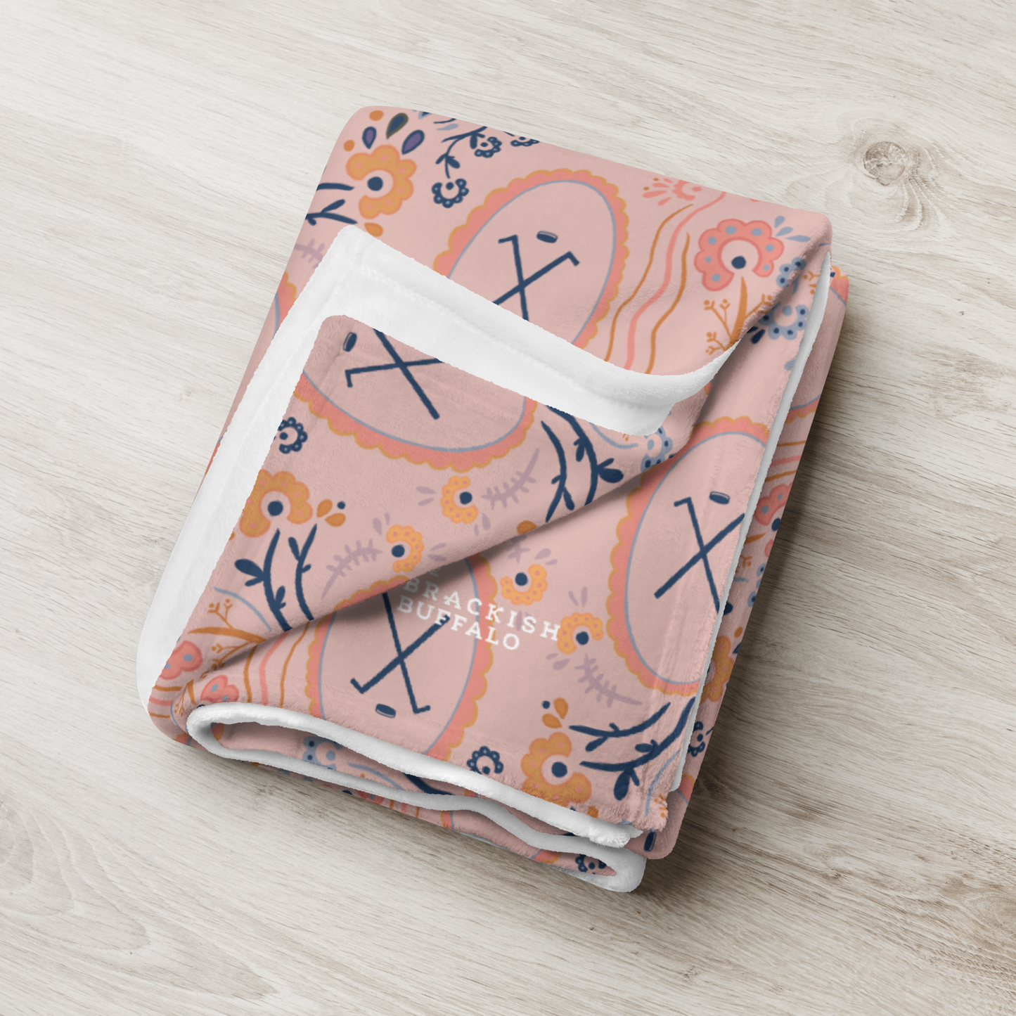 Face off Frame Throw Blanket