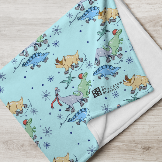 Jurassic Ice Throw Blanket