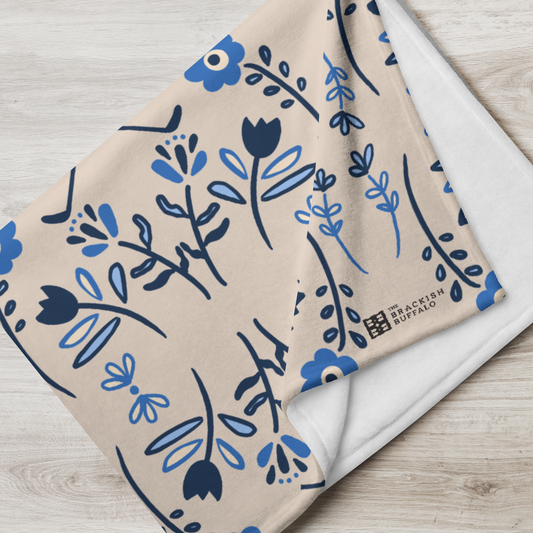 Blue Line Sweetie Throw Blanket