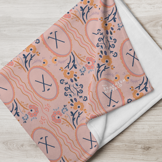 Face off Frame Throw Blanket