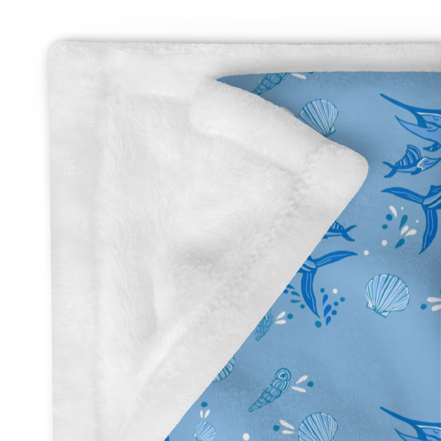 Marlin Tide Throw Blanket