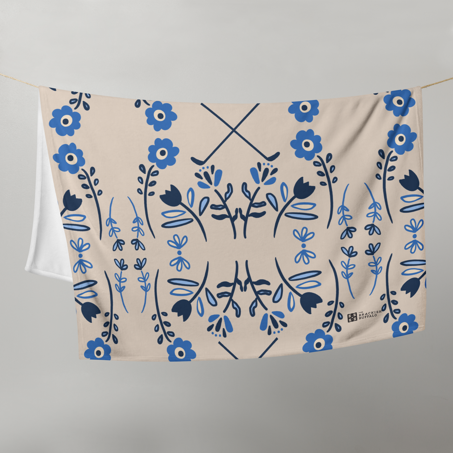 Blue Line Sweetie Throw Blanket