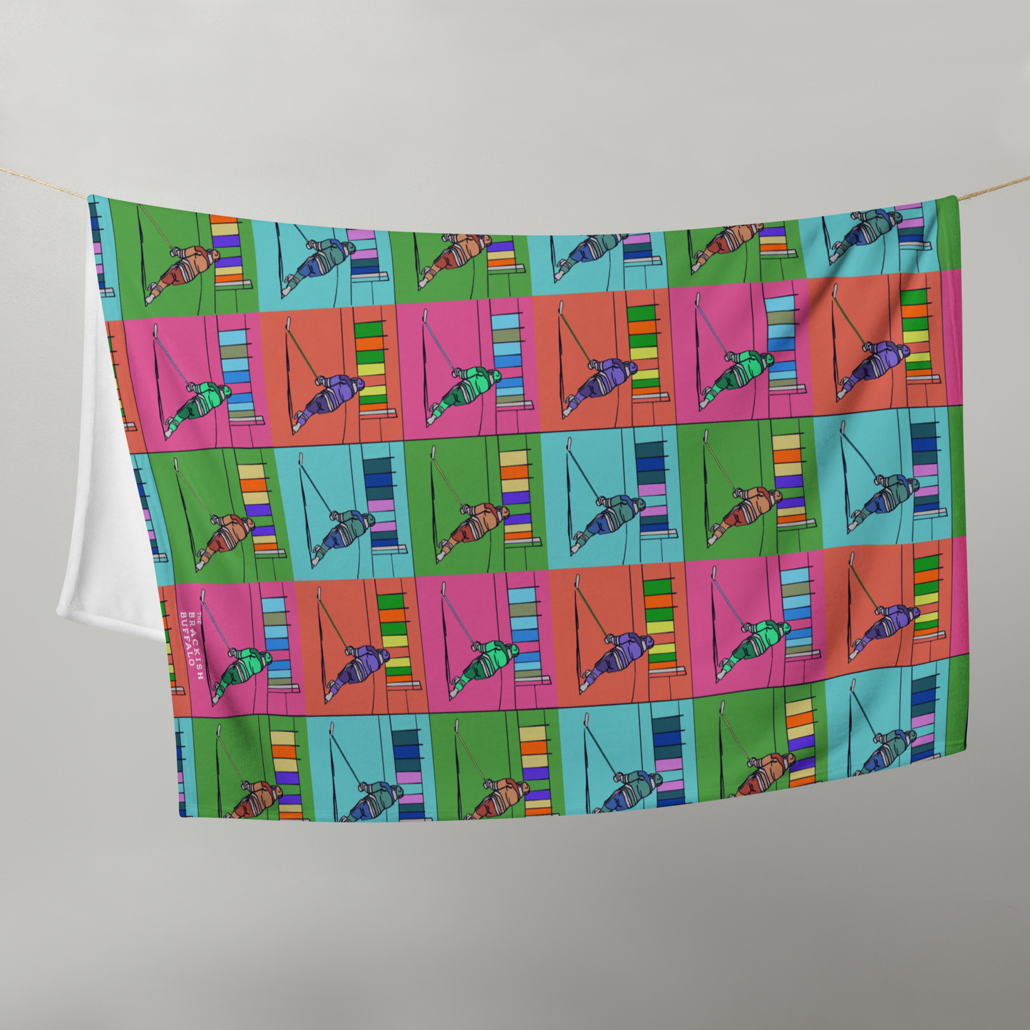 Pop Art Power Play Throw Blanket