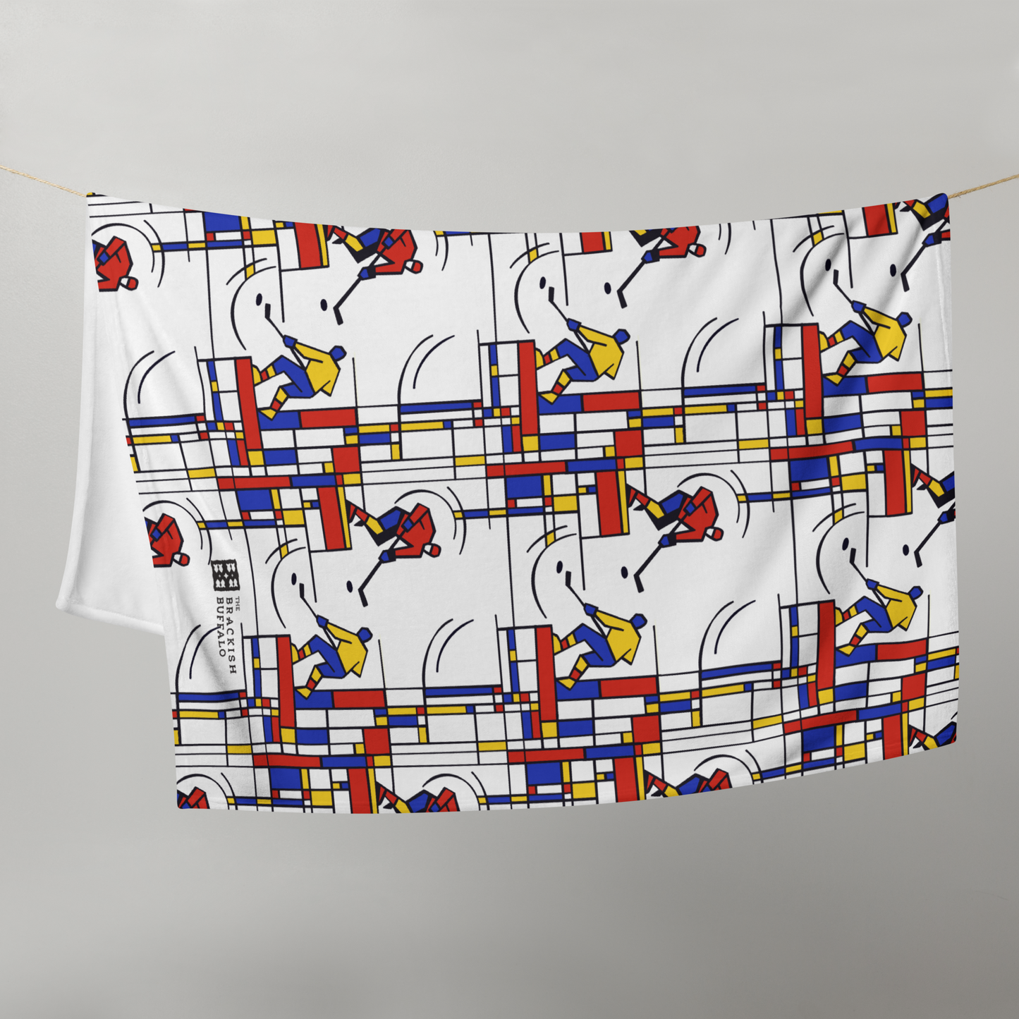 Mondrian Ice Throw Blanket