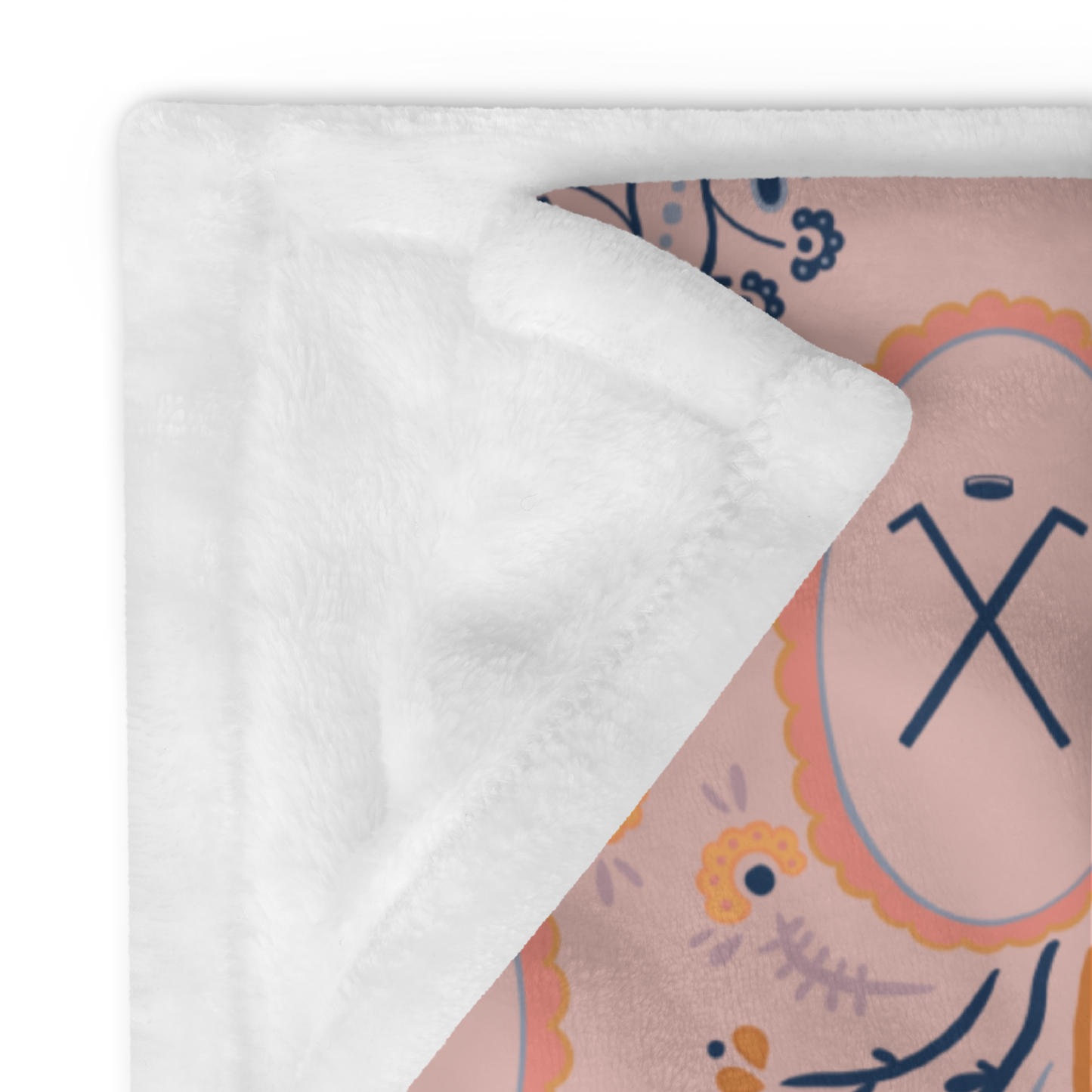 Face off Frame Throw Blanket